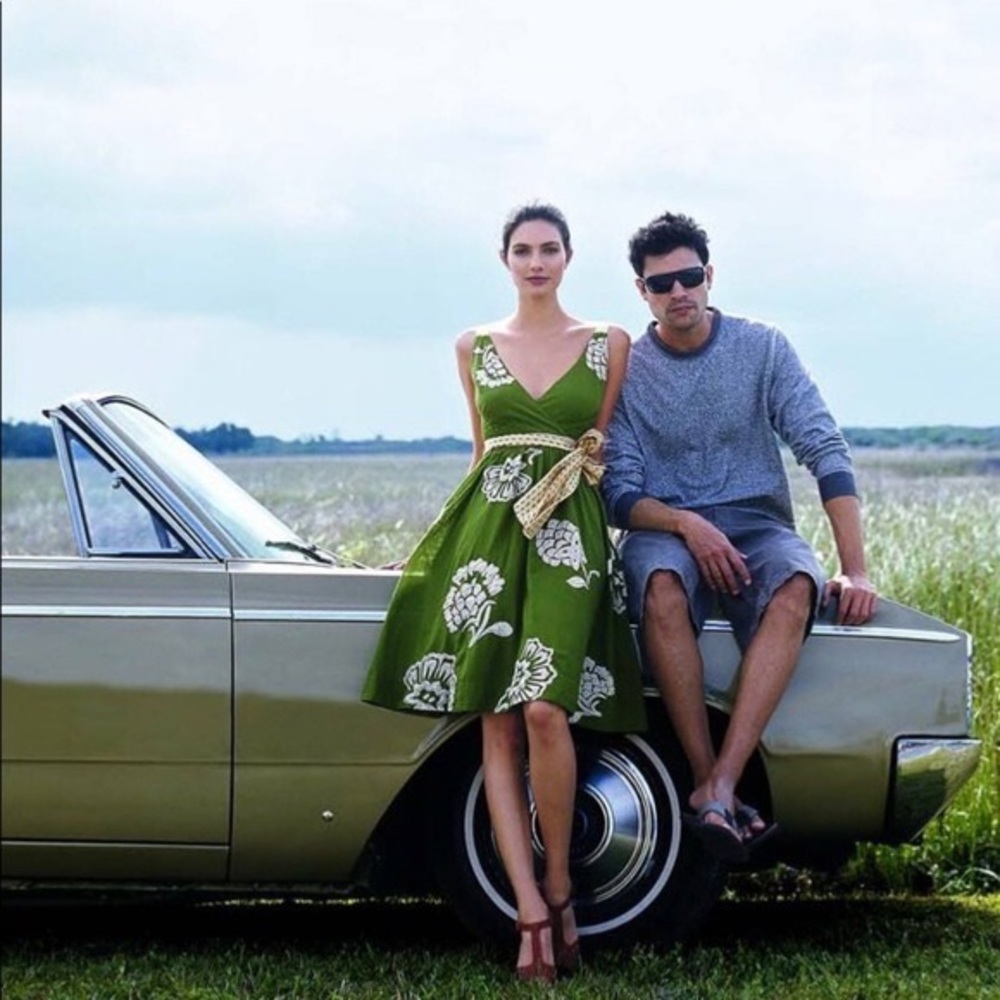 Anthropologie Lithe River of Grass Dress